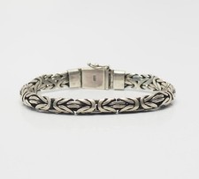 Linda pulseira vintage pesada de prata esterlina tecido corrente estilo Bali  comprar usado  Enviando para Brazil