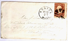 Boston--Eben Loomis, D.C., Naut. Alm. Off., c/o Prof. Coffin, USN/Sc.?/Parrilla/'68 segunda mano  Embacar hacia Mexico