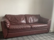 Leather sofa for sale  PRESTON