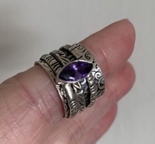 Amethyst silver 925 for sale  LIVERPOOL