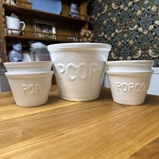 Conjunto de tigelas de pipoca de cerâmica branca conjunto com 5 peças lanches noturnos de filme comprar usado  Enviando para Brazil