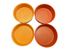 Tigelas Tupperware Little Wonder nº 1286 Sem tampas Colheita Cores Laranja Vermelho comprar usado  Enviando para Brazil