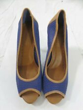 Salto peep toe plataforma azul Arezzo tamanho 8B comprar usado  Enviando para Brazil