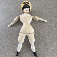 Boneca antiga de pano e porcelana 10 polegadas RARA comprar usado  Enviando para Brazil