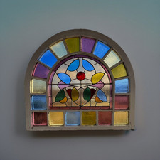 Antique arched stained for sale  Dallas