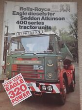 Seddon atkinson rolls for sale  STOKE-ON-TRENT