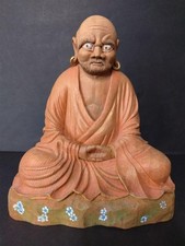 Statua legno daruma usato  Spedire a Italy