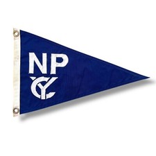 Bandeira náutica vintage North Point Yacht Club Burgee NPYC Maryland Chesapeake Bay comprar usado  Enviando para Brazil