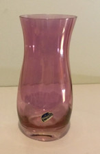 Bohemian glass vase for sale  SWINDON