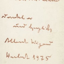 Autograph albert wigand gebraucht kaufen  Berlin