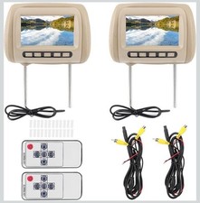 2 Piezas Reposacabezas Coche Monitores de Video LCD MP5 DVD Pantalla con Control Inalámbrico segunda mano  Embacar hacia Mexico