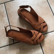 Pavers.tan leather wedge for sale  OMAGH