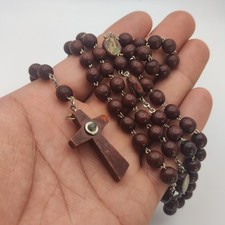 Vintage wood rosary for sale  Santa Ana