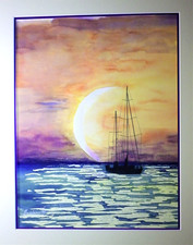 Peinture aquarelle marine d'occasion Peinture aquarelle marine d'occasion  Crécy-la-Chapelle