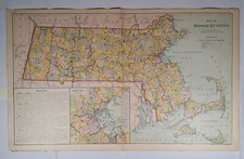 Antique 1887 map for sale  Fall River