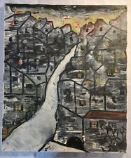 Tableau expressionniste abstra d'occasion  Besançon