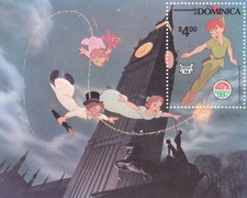 Minisfolha de Natal Disney Peter Pan Dominica MNH 1980 (141549), usado comprar usado  Enviando para Brazil