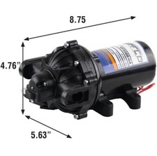 Bomba de diafragma Everflo 12V sob demanda – 5,5 Gpm, 60 psi conexão rápida LEIA comprar usado  Enviando para Brazil