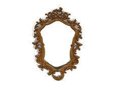 Espelho de parede de madeira esculpido vintage ornamentado corredor banheiro comprar usado  Enviando para Brazil