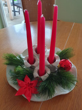 Adventskranz keramik handarbei gebraucht kaufen  Dorsten