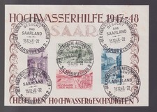 1948 sarre foglietti usato  Bari