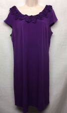 Vestido feminino AA Studio roxo sem mangas malha gola redonda tamanho 16 Z5 comprar usado  Enviando para Brazil