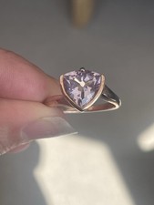 ring amethyst heart for sale  BURY ST. EDMUNDS