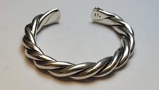 Usado, Bracelete pesado Silpada prata esterlina 0,925 fio torcido cabo comprar usado  Enviando para Brazil