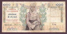 GRIECHENLAND 1000 DRACHMAI 1935 Zustand IV F MB S/N AE054/333636 P. 106a, usado comprar usado  Enviando para Brazil