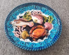 Barbotine assiette décor d'occasion  Nanteuil-le-Haudouin