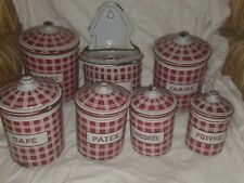 french enamelware canisters for sale french enamelware canisters for sale Wilson