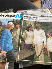 vintage aran knitting patterns for sale  STOKE-ON-TRENT