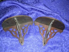 #E Par de PRATELEIRAS ALEMÃS ANTIGAS DE ARTE POPULAR DE PAREDE DE NOGUEIRA MACIÇA COMBINANDO comprar usado #E Par de PRATELEIRAS ALEMÃS ANTIGAS DE ARTE POPULAR DE PAREDE DE NOGUEIRA MACIÇA COMBINANDO comprar usado  Enviando para Brazil