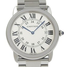 Relógios CARTIER Ronde SoloLM W6701005 mostrador prata aço inoxidável quartzo um... comprar usado  Enviando para Brazil