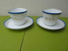 Paire tasses porcelaine d'occasion  France