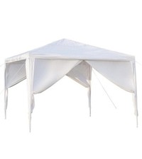Barraca de casamento festa branca 10 pés x 10 pés dossel 4 paredes laterais comprar usado  Enviando para Brazil