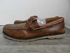 Sperry Leeward 2 Eye Couro Barco Sapatos De Baralho Marrom Masculino 8.5 STS18231 D20M comprar usado  Enviando para Brazil