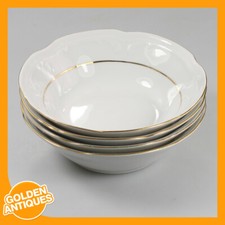 vintage stara biała porcelana Chiny okrągły deser 4 miski talerze zestaw włocławek na sprzedaż  PL