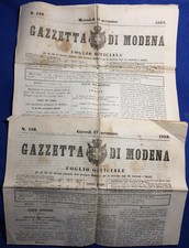 Gazzetta modena 1859 usato  Fontegreca