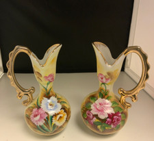 Vintage floral pitcher for sale  Spring Grove