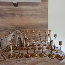 Kerzenständer goldfarbend hoc gebraucht kaufen  Schaalby