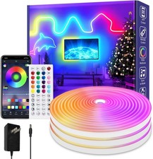 Luces LED de cuerda de neón de 200 pies sincronización de música IP65 impermeables luces LED flexibles de cuerda. segunda mano  Embacar hacia Mexico