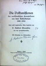 Volksmissionen norddeutschen f gebraucht kaufen  Koblenz
