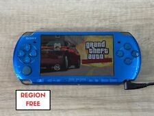 PSP 3000 Vibrant Blue Console REGION FREE ANGIELSKI Cała wyprzedaż bez baterii R5546 na sprzedaż  Wysyłka do Poland