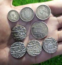 Lote de 8 moedas antigas da Índia britânica e moedas de prata mogóis comprar usado  Enviando para Brazil