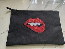 Black fabric lips for sale  LONDON