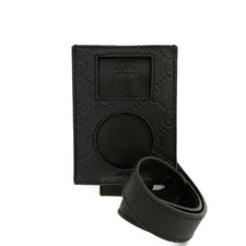 Usado, Capa de couro preta/6BH0609 logotipo GUCCI Ssima GG comprar usado  Enviando para Brazil