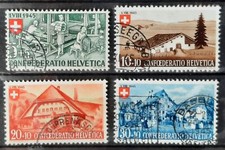 SCHWEIZ -   Pro PATRIA  -  1945  Nr. 460 - 463   gestempelt, usado comprar usado  Enviando para Brazil