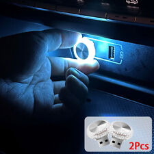 2x USB LED Luz Interior Coche Atmósfera Luces Ambientales Lámparas Brillantes Accesorios segunda mano  Embacar hacia Mexico