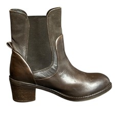 Botas de tornozelo femininas FLY LONDON tamanho 38 7.5 Zulu Zoro307 marrom salto Chelsea comprar usado  Enviando para Brazil